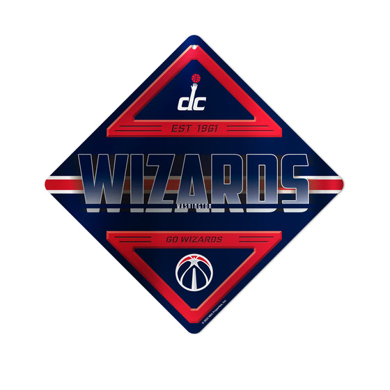 NBA Basketball Washington Wizards  Metal Sign 16.5" x 16.5" Home Décor - Bedroom - Office - Man Cave