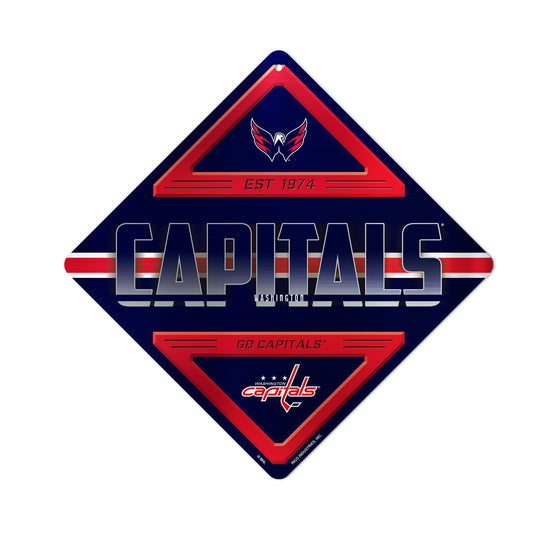 NHL Hockey Washington Capitals  Metal Sign 16.5" x 16.5" Home Décor - Bedroom - Office - Man Cave