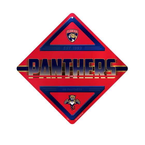 NHL Hockey Florida Panthers  Metal Sign 16.5" x 16.5" Home Décor - Bedroom - Office - Man Cave