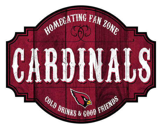 Arizona Cardinals Sign Wood 12 Inch Homegating Tavern