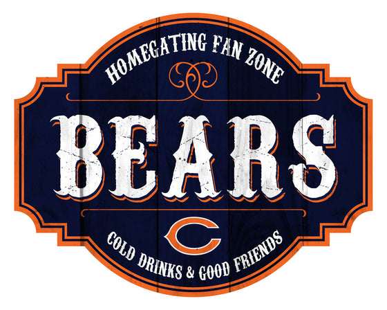 Chicago Bears Sign Wood 12 Inch Homegating Tavern