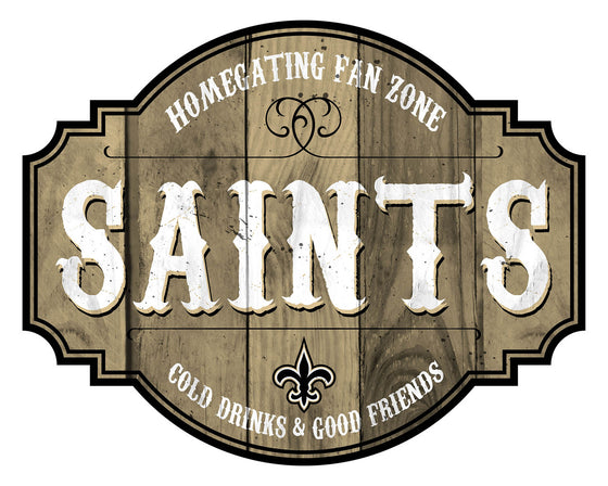 New Orleans Saints Sign Wood 12 Inch Homegating Tavern