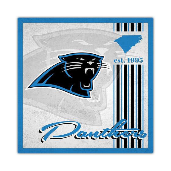 Carolina Panthers Sign Wood 10x10 Album Design