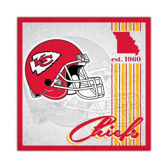 Kansas City Chiefs Sign Wood 10x10 Album Design