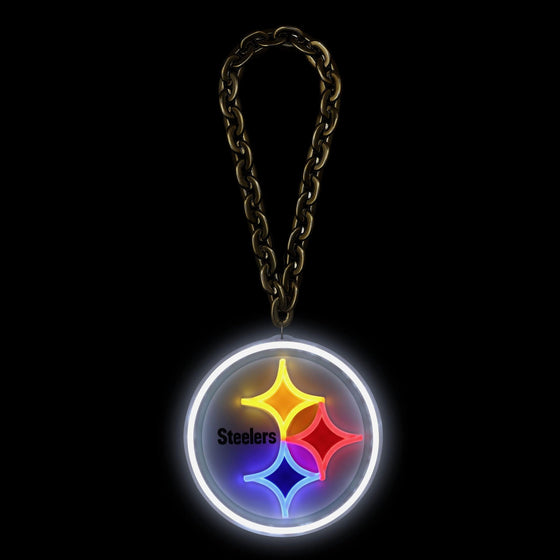 Pittsburgh Steelers Neon Light Up Big Logo Chain