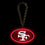 San Francisco 49ers Neon Light Up Big Logo Chain