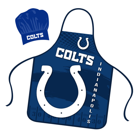 Indianapolis Colts Chef Hat and Apron Set