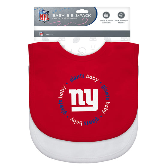 New York Giants Baby Bib 2 Pack