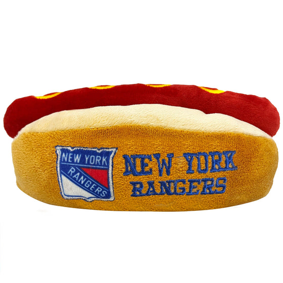 NHL New York Rangers Hot Dog Toy - By Pets First