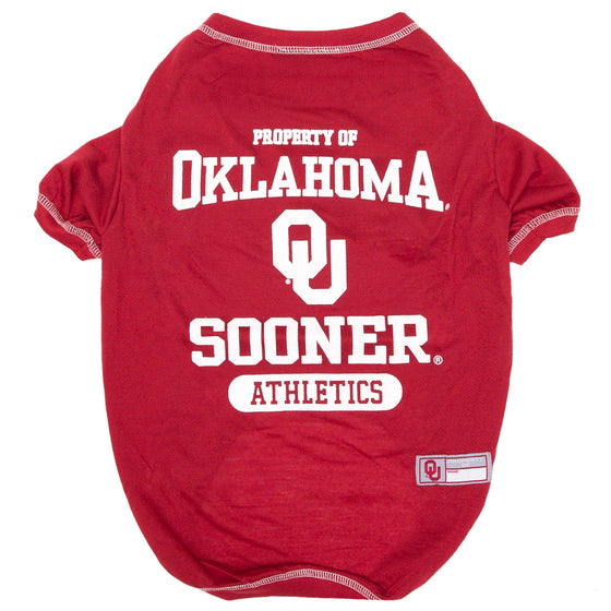 Oklahoma Sooners Dog Tee Shirt Pets First