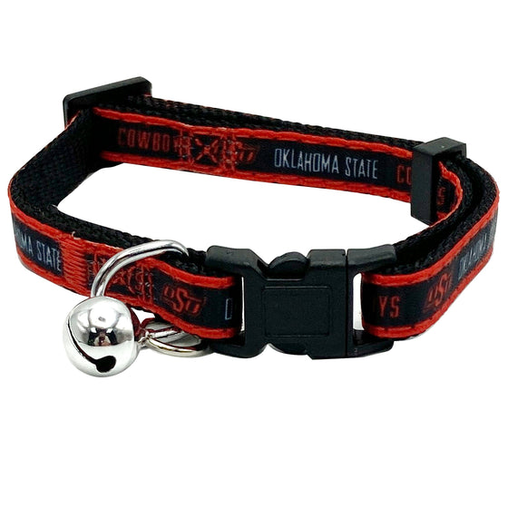 Oklahoma State Satin Cat Collar