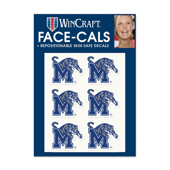 Memphis Tigers Tattoo Face Cals Special Order