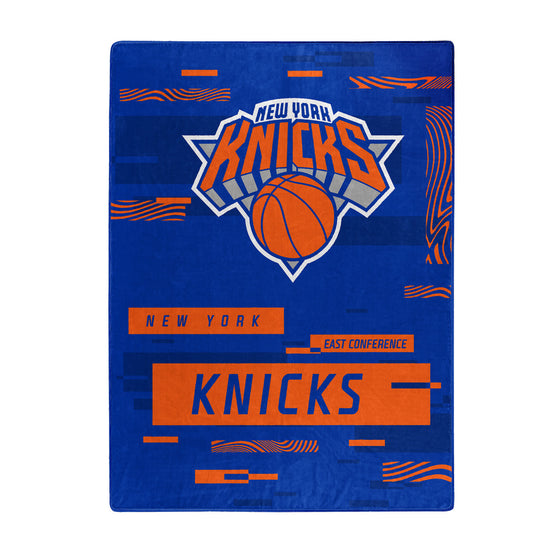 New York Knicks Blanket 60x80 Raschel Digitize Design Special Order