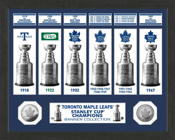 Toronto Maple Leafs Stanley Cup Banner Collection Photo Mint