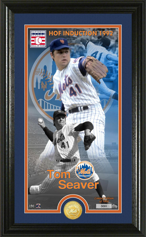 Tom Seaver National Baseball Hall of Fame Supreme Bronze Coin Photo Mint