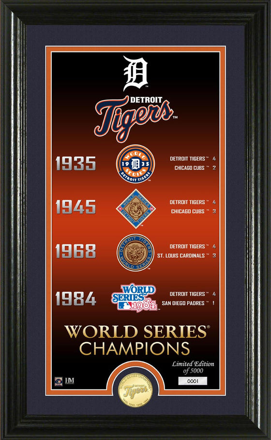 Detroit Tigers "Legacy" Bronze Coin Photo Mint