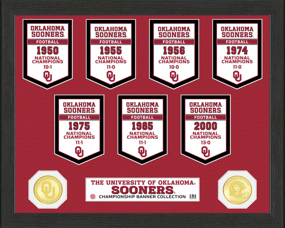 University of Oklahoma National Champions Banner Collection Photo Mint