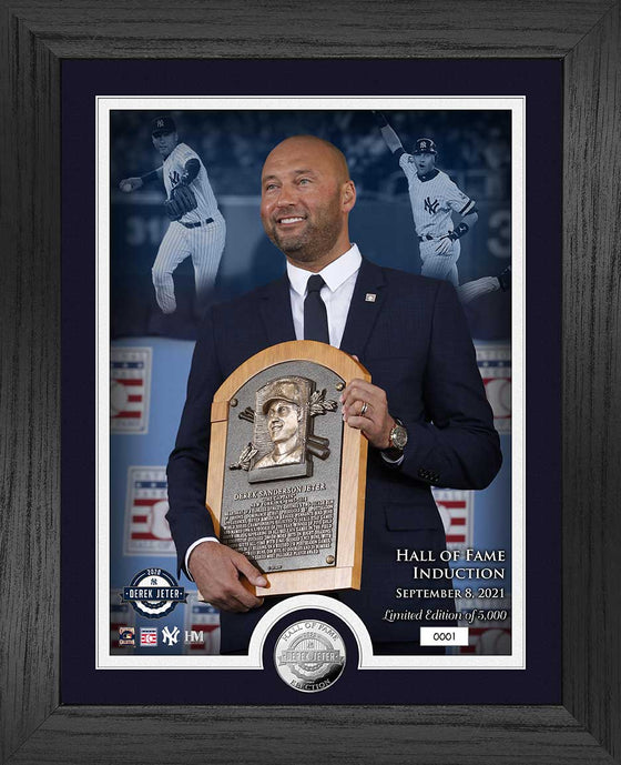 Derek Jeter Induction Day Silver Coin Photo Mint