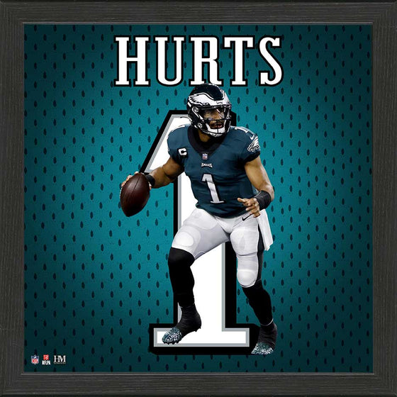 Jalen Hurts Philadelphia Eagles Impact Jersey Frame