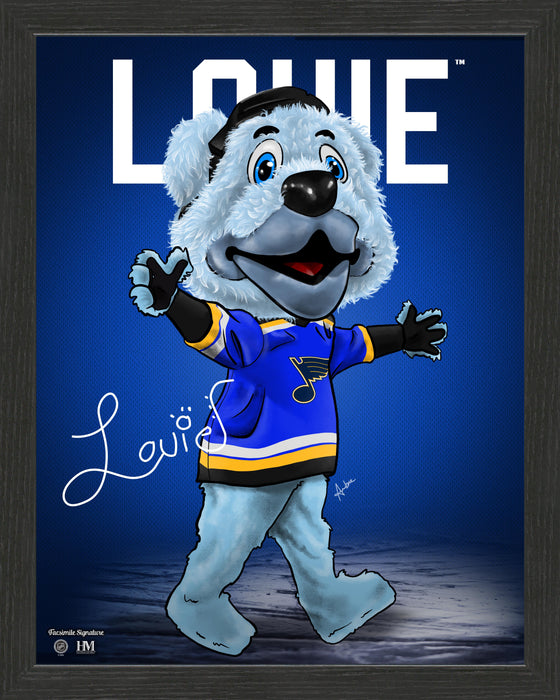 St Louis Blues Louie Framed Dynamo