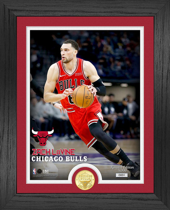 Zach LaVine Chicago Bulls Bronze Coin Photo Mint