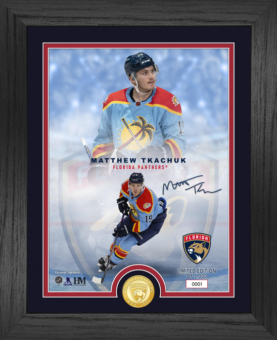 Florida Panthers Matthew Tkachuk Legends Bronze Coin Photo Mint