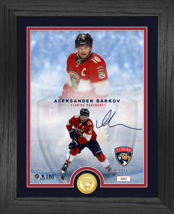 Florida Panthers Aleksander Barkov Legends Bronze Coin Photo Mint