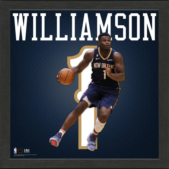 Zion Williamson Impact Jersey Frame