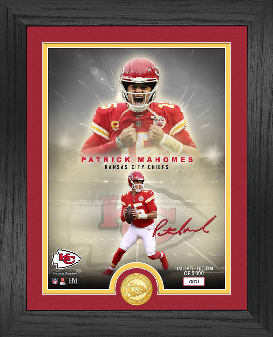 Patrick Mahomes NFL Legends Bronze Coin Photo Mint