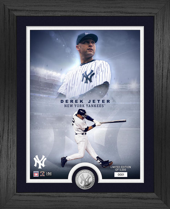 Derek Jeter Yankees Legends Silver Coin Photo Mint