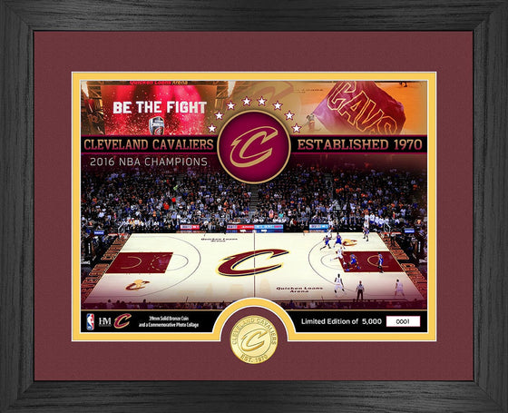 Cleveland Cavaliers Bronze Coin Court Photo Mint