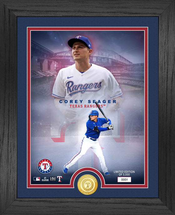 Corey Seager Texas Rangers Legends Bronze Coin Photo Mint