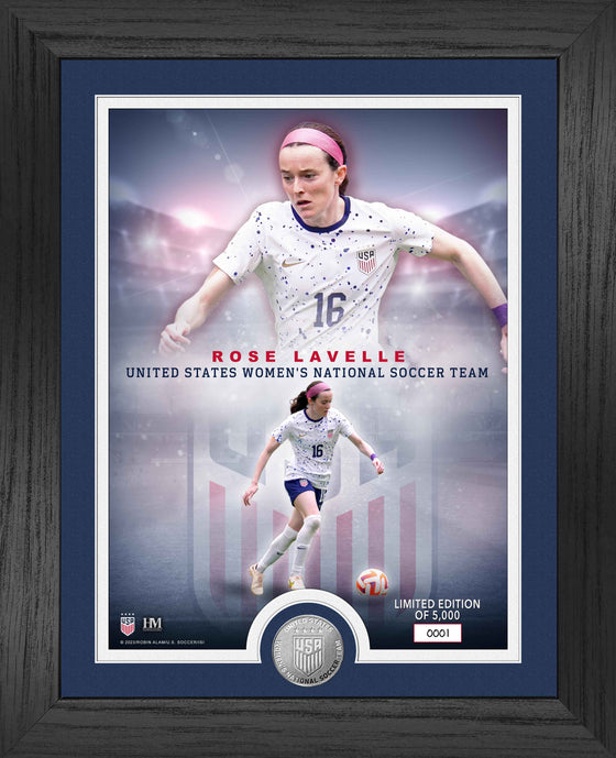 Rose Lavelle US Women's National Soccer Team Legends Silver Coin Photo Mint