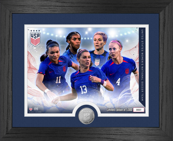 US Women's National Soccer Team Force Silver Coin Photo Mint