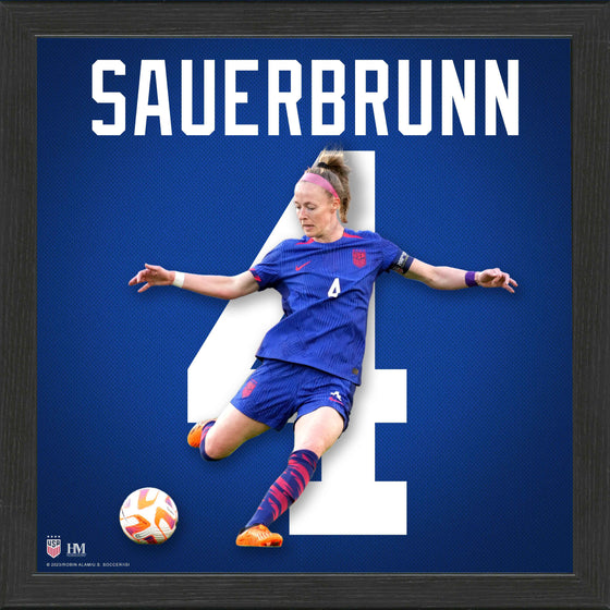 Becky Sauerbrunn US Women's Soccer IMPACT Jersey Frame