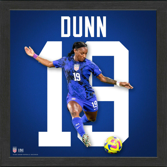 Crystal Dunn US Women's Soccer IMPACT Jersey Frame