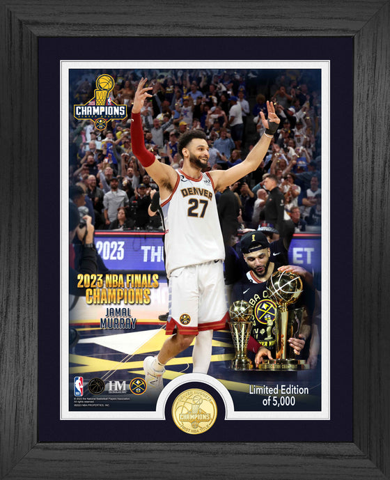 Jamal Murray 2023 NBA Champions Trophy Photo Mint