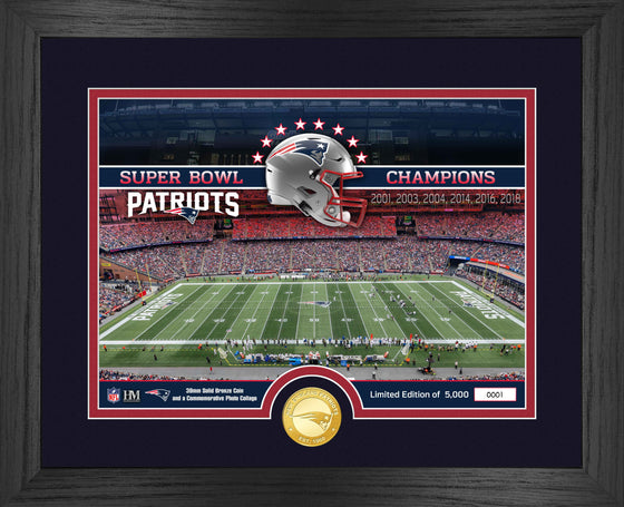 New England Patriots Stadium Bronze Coin Photo Mint