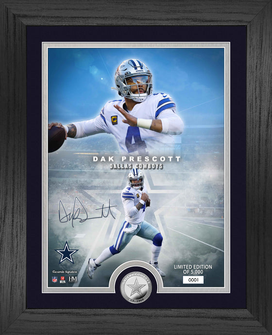 Dak Prescott NFL Legends Silver Coin Photo Mint