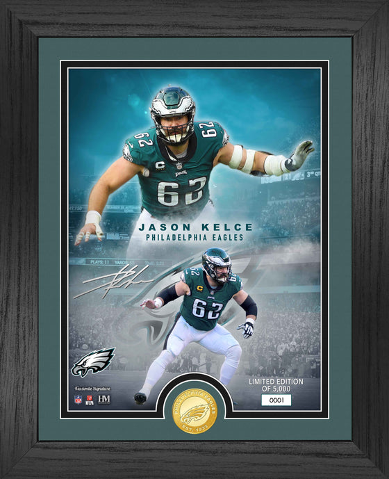 Jason Kelce NFL Legends Bronze Coin Photo Mint