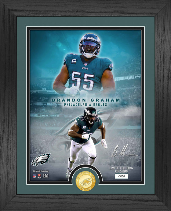 Brandon Graham NFL Legends Bronze Coin Photo Mint