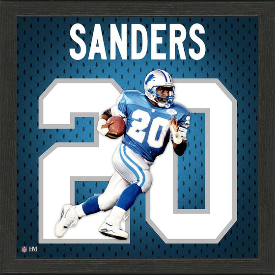 Barry Sanders NFL Impact Jersey Frame