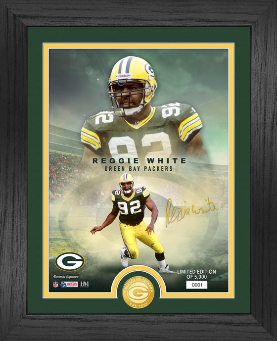 Reggie White Green Bay Packers Bronze Coin Photo Mint