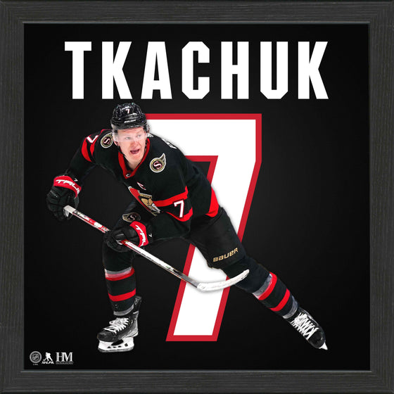 Brady Tkachuk Impact Jersey Frame