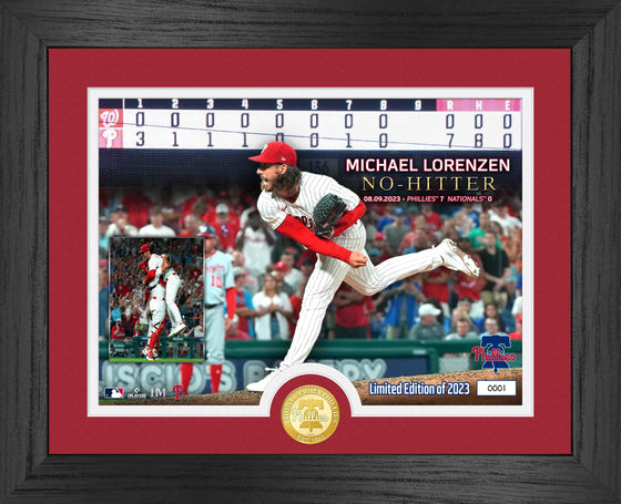 Michael Lorenzen No Hitter Bronze Coin Photo Mint