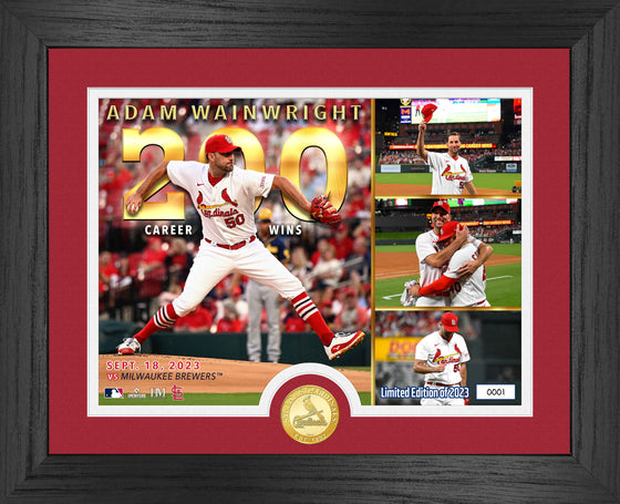 Adam Wainwright 200th Career Win Bronze Coin Photo Mint