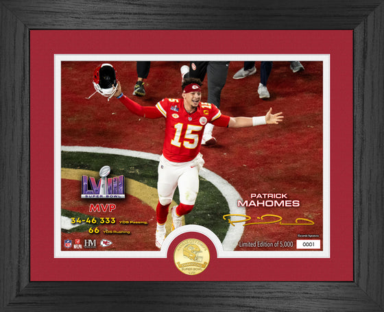 Patrick Mahomes Super Bowl LVIII MVP Bronze Coin Photo Mint