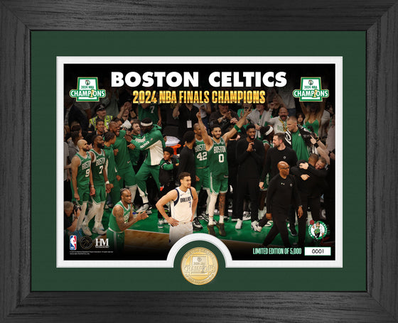 Boston Celtics 2024 NBA Champions Celebration Bronze Coin Photo Mint