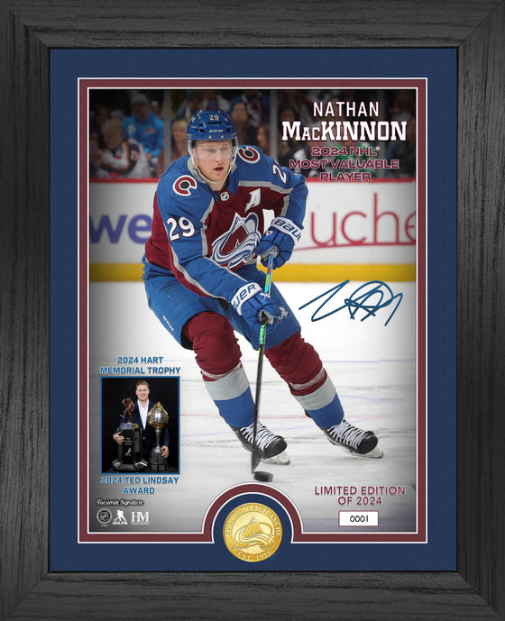 Nathan MacKinnon 2024 NHL MVP Bronze Coin Photo Mint