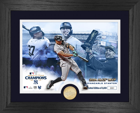 New York Yankees Giancarlo Stanton ALCS MVP Bronze Coin Photo Mint